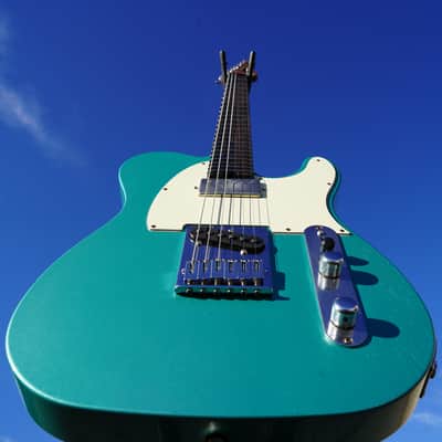 Schecter USA CUSTOM SHOP Nick Johnston PT S/H Wembley Teal Green Metallic Aged Nitro w/ Case NOS (2022) image 5