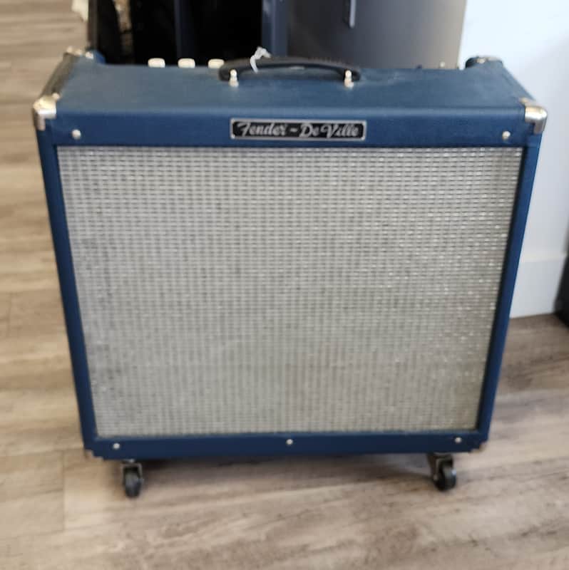 Blue Fender Deville Guitar Amp 212 tube Amp 212 Tube amp 2000's image 1