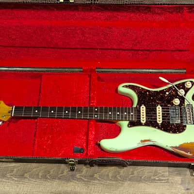 MyDream Stratocaster Custom Built -Surf Green over Sunburst Dreamsongs image 2