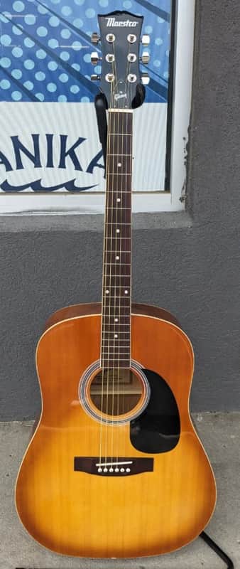 Maestro by Gibson MA41BBCH Cherry Sunburst Acoustic Guitar with