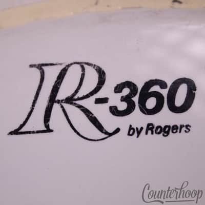 *Rogers 18" R360 Bass Drum Batter/Resonant Head Opaque White Bop USA Vintage 60s image 2