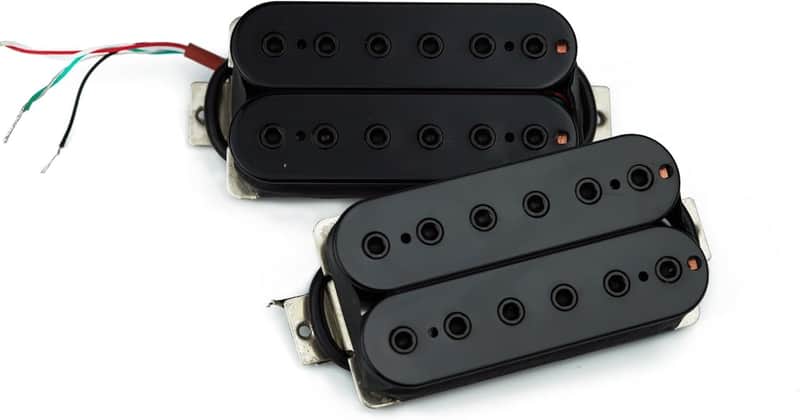 Guitar Humbucker Pickups, Alnico 5 Neck/Bridge Double Coil Open Pickups Set Replacement Part for 6 String Electric Guitar image 1