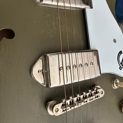 Epiphone CASINO 2021 - OLIVE WORN with Excellent Case FULLY HOLLOW-P-90s image 15