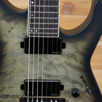ESP LTD M-1007 Baritone - Charcoal Burst Satin image 4