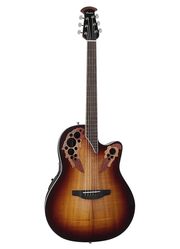 Ovation CE48P-KOAB Celebrity Elite Exotic Super Shallow 6-String Acoustic-Electric Guitar w/Gig Bag image 1