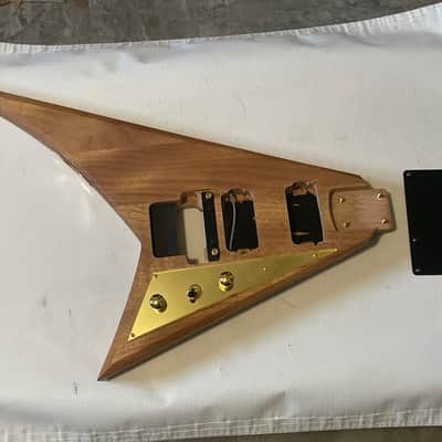 2020 Jackson JS32 MAH RR Rhoads V Natural Mahogany Guitar Body Floyd Tremolo Ready