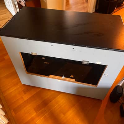 Custom Double rolling rack unit/desk 2010s - Blue/black image 5