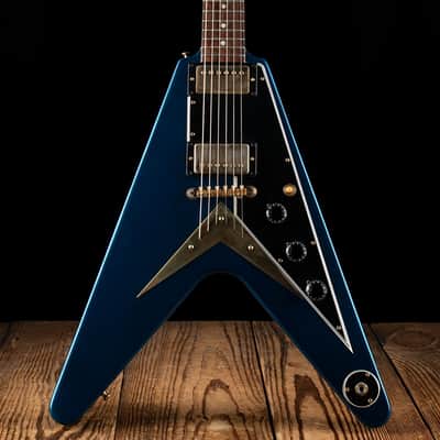 Gibson Wild Wood Spec '59 Flying V - Candy Apple Blue image 1