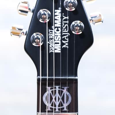 Ernie Ball Music Man Majesty Blue Silk Neckthrough Design Electric Guitar w/Case image 7