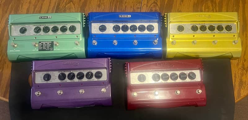 COMPLETE SET Line 6 Modeling Pedals DL4, MM4, FM4, DM4, and AM4 2000s image 1