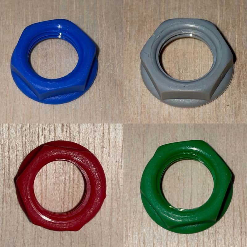 Coloured Cliff Jack nut - Marshall - Tonebender - Vox - Orange image 1