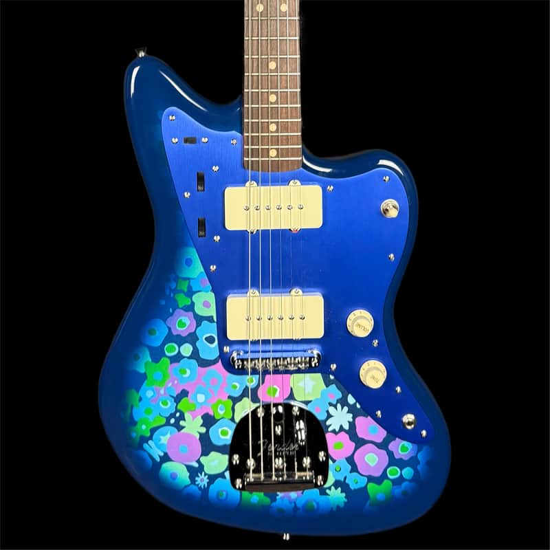 Fender J Mascis MIJ Jazzmaster Electric Guitar in Blue Paisley