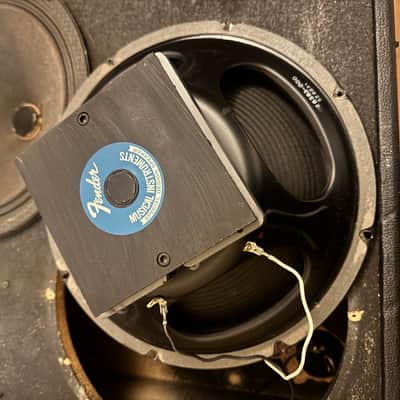 Fender Bassman 50 2x15" Speaker Cabinet Black 1970s image 15