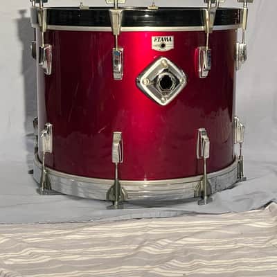 Vintage Tama Swingstar 22" Bass Drum + 16" Floor Tom — Wine Red Gloss (Made in Japan, 1980s) image 1