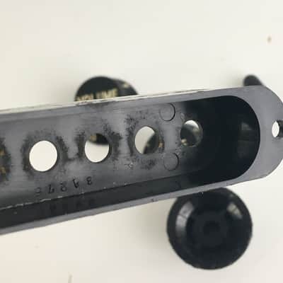 Genuine Fender Japan USA Strat MIJ 80s Stratocaster Knobs Pickup Covers Guitar Relic Black image 8