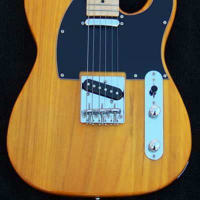 X X-Wide 2" Neck (51mm at the nut) Telecaster Master-built Butterscotch Natural Finish Finish + 12" Radius Maple 22 Fret Neck + SRV Pickups + Treble-Bleed Circuit+ Leveled+ Crowned and Polished Frets! + Grover 406c Locking Tuners+ Full Low-Action Setup! image 4