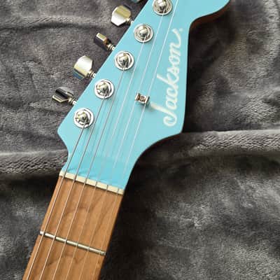 2021 Jackson MJ Series Misha Mansoor Signature So-Cal 2PT Electric Guitar - Daphne Blue + Jackson Case image 12