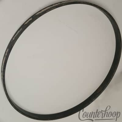 Ludwig&Ludwig 25 1/2"Bass Drum Hoop/Rim Vintage 20s 1Ply Maple Gold Sparkle/Blue image 3
