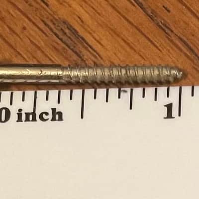 Vintage ORIGINAL 1950's - 70's Fender Precision and Jazz Bass also Gibson Long Mounting SCREWS (6) - RARE FIND! image 5