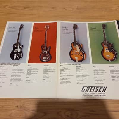 Vintage 1972 Gretsch Hollow and Solidbody Electric Guitar Catalog! Rare, Original Case Candy, Paperwork! image 4