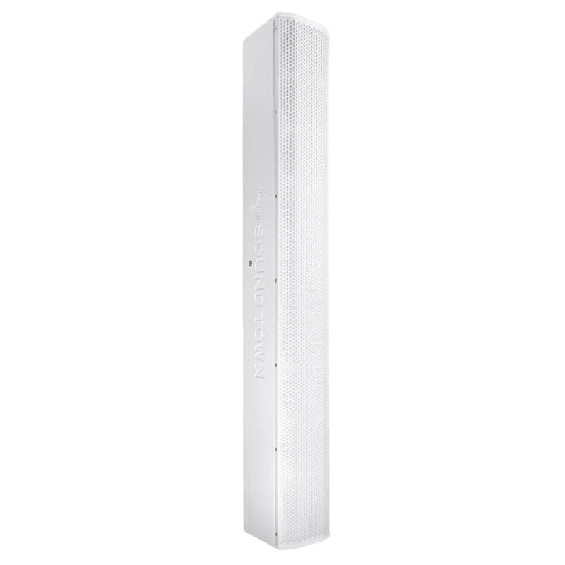 CARPO-V10W | Passive Wall-Mount Column Mini Line Array Speaker with 8 x 5” Woofers, for Commercial Installation, Live Event, Church, Conference, Lounge, White image 1
