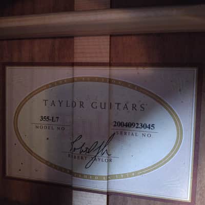 Taylor 355-L7 Limited Edition (1 of 15) 12-String 2004 w/Taylor Hard Case image 11