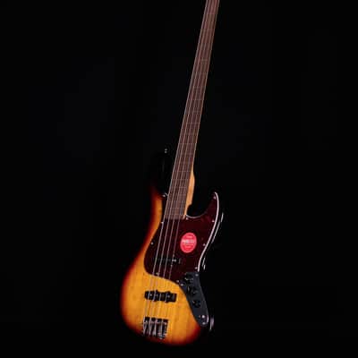 Squier Classic Vibe '60s Jazz Bass Fretless, Laurel FB, 3-Color Sunburst image 6