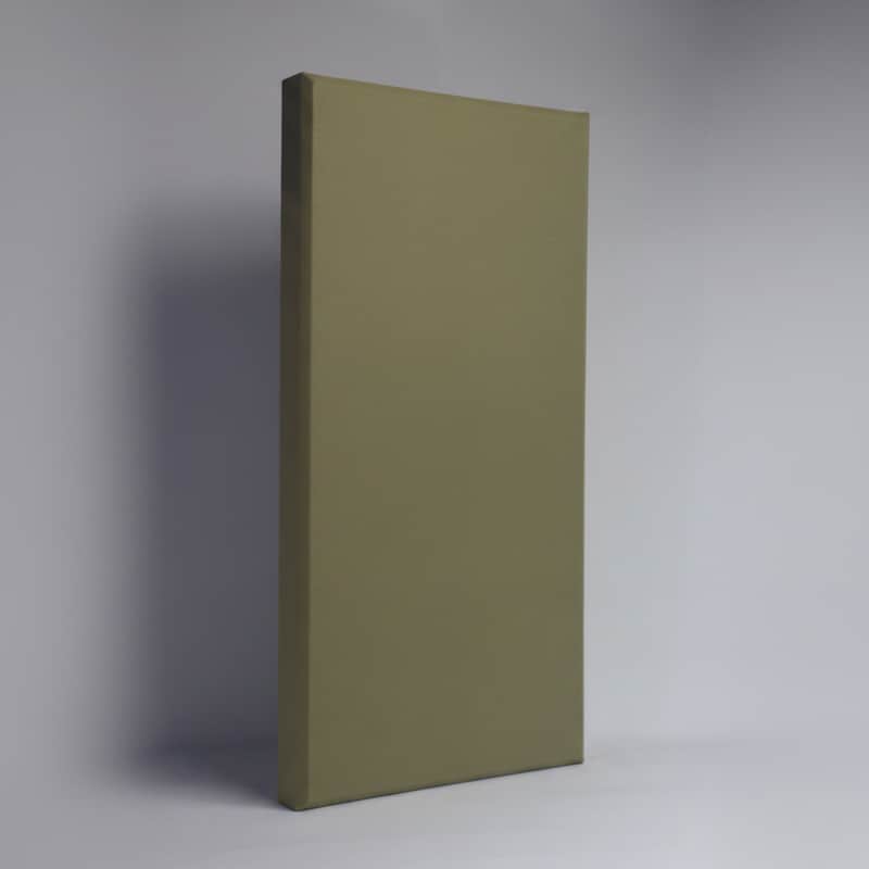 Beveled Acoustic Wall Panel | Khaki | Professional Sound Absorbing Panel | Recording Studio, Home Studio, Mixing Room, Podcast Studio, Home Theater, Listening Room, Broadcast Studio, Streaming Room, Office & Vocal Booth | Made in USA image 1