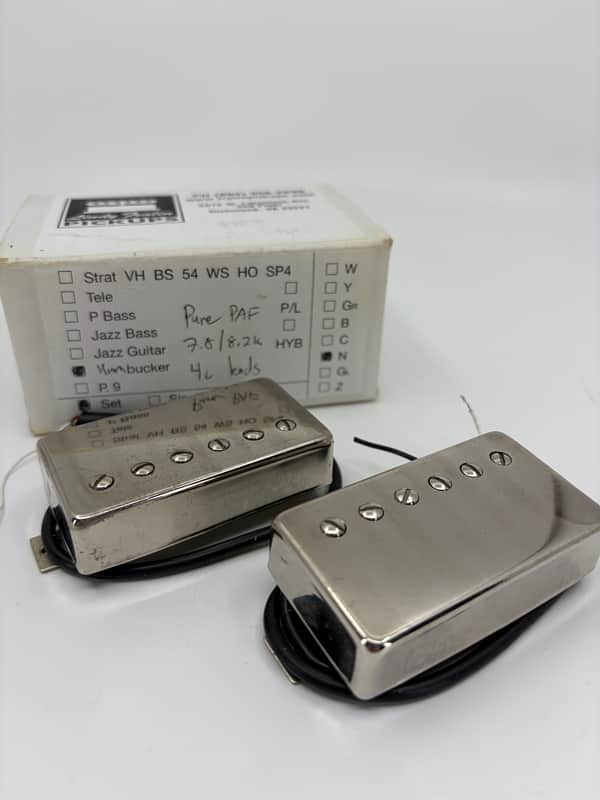 Lindy Fralin Pure P.A.F. Complete Pickup Set - Raw Nickle image 1