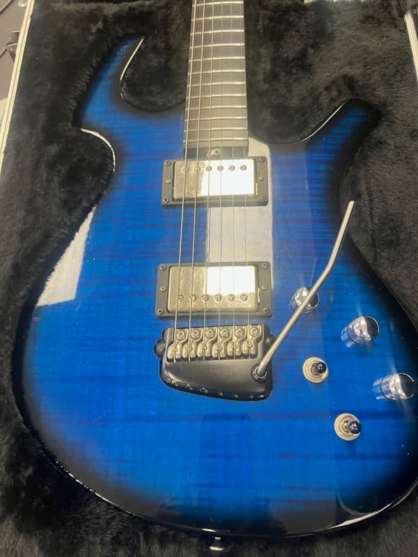 Parker Nitefly Mojo Transparent Blue Burst Electric Guitar With Piezo & Original Case. image 1