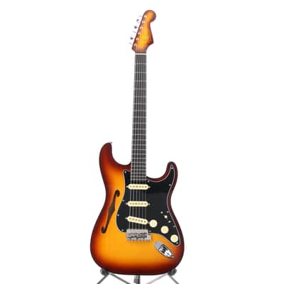 Fender Limited Edition Suona Stratocaster Thinline, Ebony Fingerboard, Violin Burst (M7)(53175) (53175) image 3