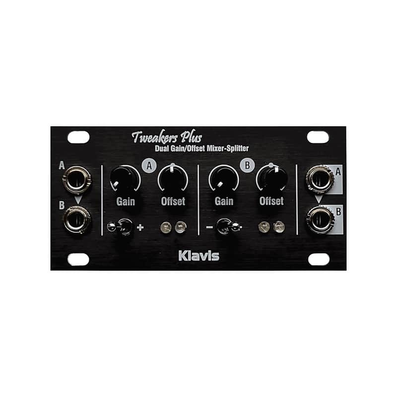 Klavis Tweakers Plus Eurorack Utility 1U Module (Black - 1U) image 1