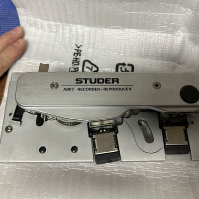 Studer A807 Old Stock head block, w/1/2 track and 1/4 track playback heads image 4