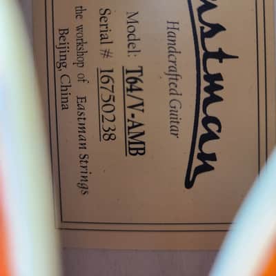 Eastman T64/V - Bigsby, Lollar Pickups, ES-330 Style - Excellent+ Condition! image 11