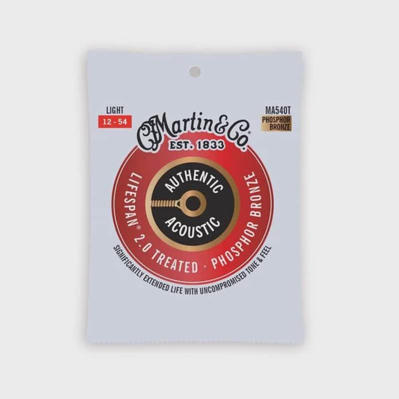 Martin Authentic Acoustic Lifespan 2.0 Light 12-54 Guitar Strings Phosphor Bronze image 1