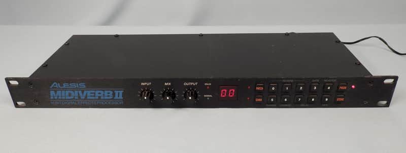 Alesis Midiverb II 16-Bit Digital Effects Processor 1990s - Black image 1