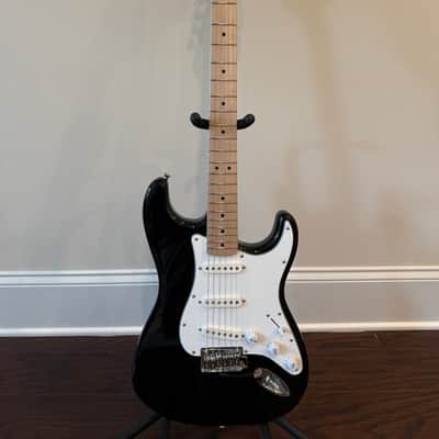 Squier Affinity Series Stratocaster - Black w/ White Pickguard (Mint, Pro Setup, Low Action) image 1