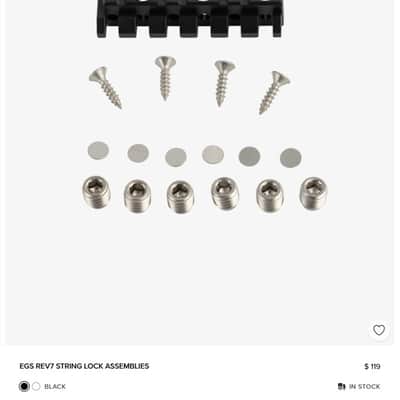Strandberg EGS Rev7 MonoRail Bridge Tuner Assemblies - Chrome | Boden NX 7 String | DHL Express fees Included | image 10