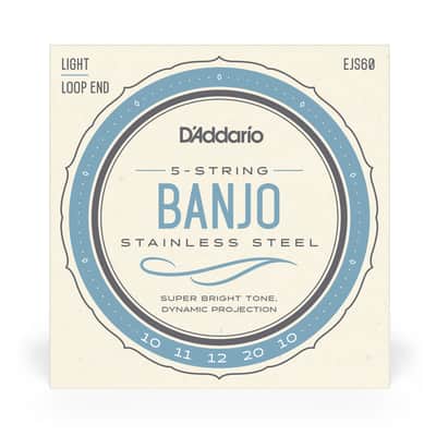 D'addario EJS60 Banjo Stainless SteElectric Light image 1