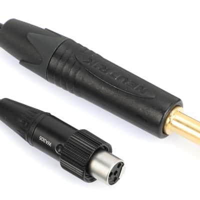 Shure WA305 Premium 1/4-inch to TA4F Instrument Cable for Wireless Bodypack Transmitter image 2