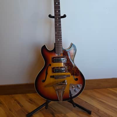 Teisco Kingston semi-hollow 1960s - Sunburst image 1