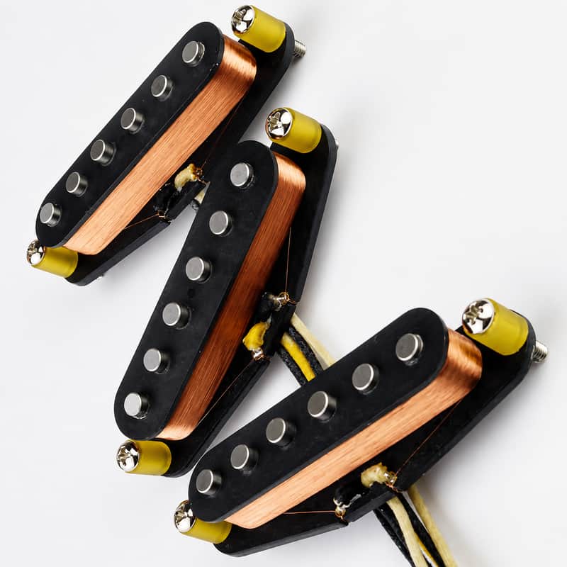 1954 Alnico 3 SSS Loaded ST Guitar Pickguard – Pre-Wired Single Coil Pickup Set, 11-Hole Strat Style Replacement image 1