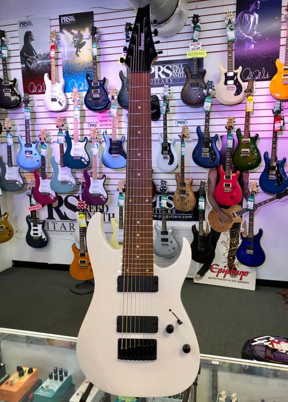 Ibanez RG8 Eight String Electric, White - Pre Owned image 1