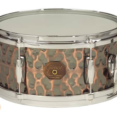 Gretsch G4164HC USA Hammered Antique Copper 6.5x14" 10-Lug Snare Drum