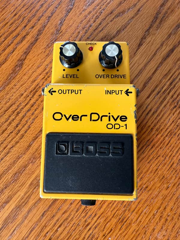 Boss OD-1 Over Drive (Black Label) 1977 - 1985 - Yellow image 1