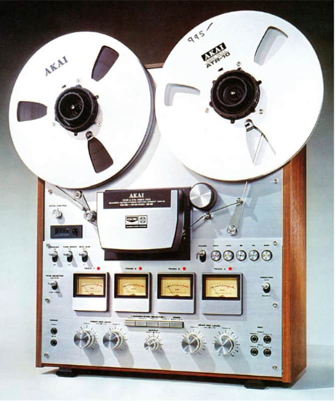 AKAI GX-630D-SS 1978-82 Brilliant Silver Alumn. Wooden cabinet image 1