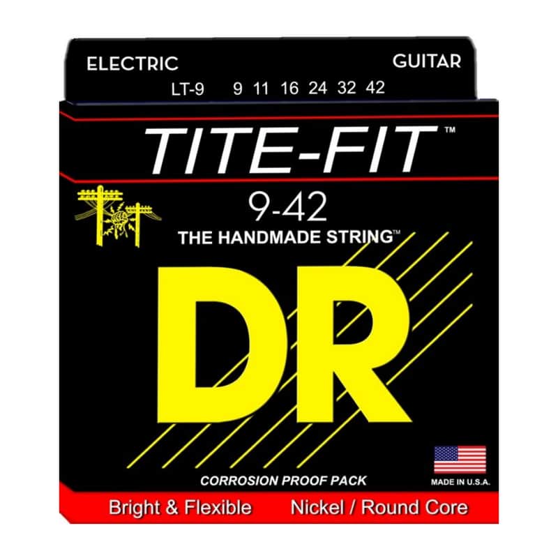 DR LT-9 Light-n-Tite Electric Guitar Strings (9-42) image 1