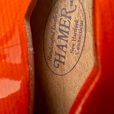 Hamer Newport Hollow Body USA 2000 - Orange Sparkle image 10