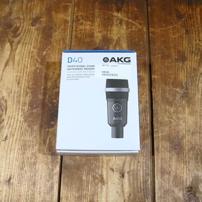 AKG D40 Cardioid Dynamic Instrument Mic 2010s - Black image 1