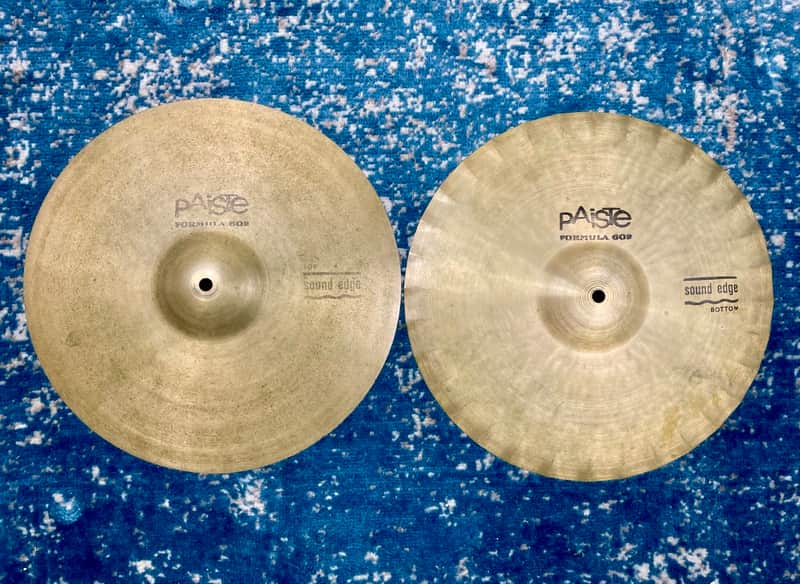 1974!! 14” Paiste 602 SOUND EDGE Hihats 855g 926g image 1